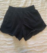 Aerie Black Sweatshorts Photo 0