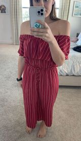 Off Shoulder Jump Suit Size M Photo 0
