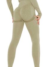 Olive Seamless Scrunch leggings Green Photo 0