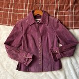 Coldwater Creek  Purple Suede Jacket - Extra Small Photo 0