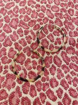 Tortoiseshell Hoop Earrings Tan Photo 0