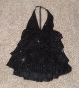 Lucy in the Sky Black Sequin Mini Dress Photo 0