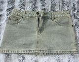Edikted Vintage Washed Denim Mini Skirt Photo 0