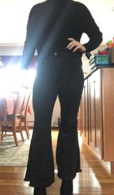 Judy Blue Black Flare Raw Hem Jean Photo 0