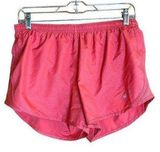 Nike Dri Fit Coral Colored Running Shorts with Zip Pocket, Lining, Drawstring Photo 0