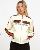 Harley Davidson Vintage 90's Cafe Race Women's Jacket Size Xtra Small XS Photo 0