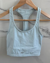 SET Active Sportbody baby blue racerback sports bra crop top - size XS -no flaws Photo 0
