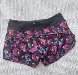 Speed Short Mini Midnight Bloom Black Deep Fuschia Photo 0