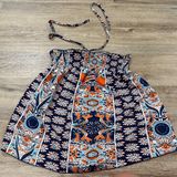 Bohemian Print Halter tank top Orange Size L Photo 0