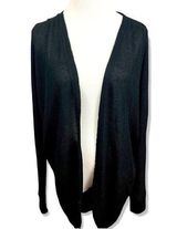 Vera Wang  Princess black dolman sleeve open cardigan duster sweater Photo 0