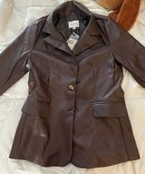 Stoosh Leather Blazer Photo 0