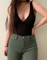 ZARA Plunge Wrap Body Photo 0