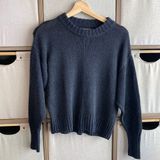 Something Navy crew neck sweater Photo 0