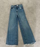 H&M Blue Flare Wide Leg Jeans Photo 0