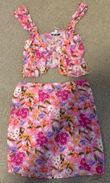Isabelle's Cabinet Two-Piece Set Pink Floral Photo 0
