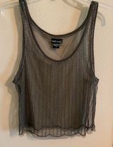 Wet Seal Sheer Beaded Crop Top Photo 0