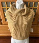 Society 212 cow neck, sleeveless, pullover sweater Gold Photo 0