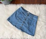 Jean Skirt Button Front Photo 0