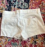 Hudson Jeans White Jean Shorts Photo 0