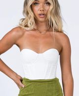 Princess Polly white corset top / bustier top Photo 0