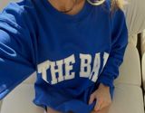 The Bar Varsity Sweatshirt Crewneck In cobalt Blue Size XL Photo 0