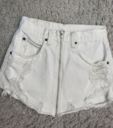Carmar Denim White Jean Skirt Photo 0