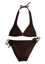 Victoria's Secret Brown Crochet Halter Bikini (M/M) Photo 0
