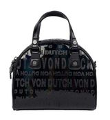 Von Dutch NWT!  Black Onyx Reflective Bowling Bag Small Photo 0