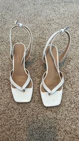 14th & Union White Sandal Heels Photo 0
