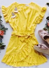 Vestique Ruffle Wrap Dress Photo 0