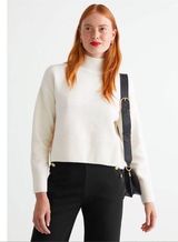 & OTHER STORIES Cropped Mock Neck Sweater Photo 0