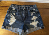 American Eagle Outfitters Denim Mom Shorts Stretch Photo 0