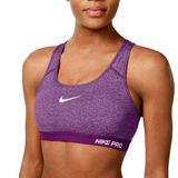 Nike Pro Mid-Impact Sports Bra Size Large Purple Photo 0