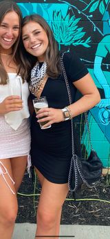 Black Ribbed Tie Up Dress Photo 0