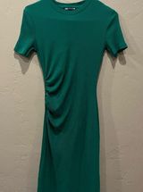 Zara Emerald Green Midi Dress Photo 0