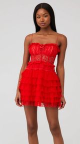 Jules Red Minidress Photo 0