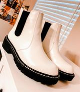 Forever 21 White Ankle Boots Photo 0