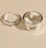 Silver Couple Ring Set! Photo 0