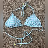 Stoney clover lane target X blue and white gingham string bikini top Photo 0