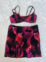 WHITE FOX FLAME PRINT SKIRT SET Multiple Photo 0