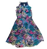Bisou Bisou BISOU BSOU Michele Bohbot Asymmentrical Floral Dress, US6 Photo 0