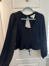Saltwater Luxe Black knit top Photo 0