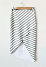 BEC & BRIDGE Asymmetric Stripe Wrap Skirt Size 4 Photo 0