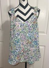 CAbi Multicolor Floral Tank Top Photo 0