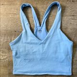 ALO Yoga Baby Blue Real Bra Tank Top Size Large Photo 0