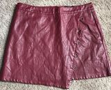 These Three Boutique Red Leather Skirt Photo 0