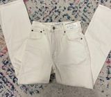 Cream Ultra High Rise 90s Straight Jean Extra Short Photo 0