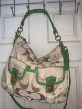 Large Vintage Light Green Shoulder Bag Photo 0
