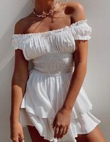 Princess Polly — The Love Galore Romper White Photo 0