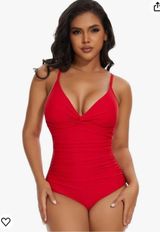 SHAPERIN Women's  Swimsuits Tummy Control High Waisted Bathing Suits Padded Push Up Shapewear Swimwear Monokini Photo 0